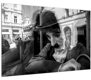 Kép - Charles Chaplin, Prágában (90x60 cm)