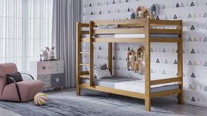 Fából készült emeletes ágy 90x200cm tölgy