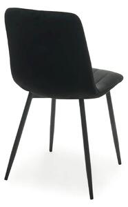 Kárpitozott szék Pasos Velvet Fekete