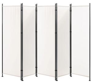 Fehér paraván öt panellel 270 x 170 cm NARNI