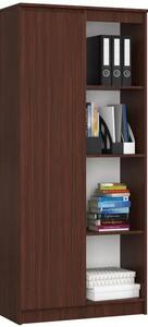 R 80 cm 1 ajtós 6 polcos wenge polc
