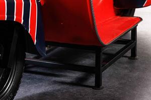 Design bárasztal Fahima 174 cm piros
