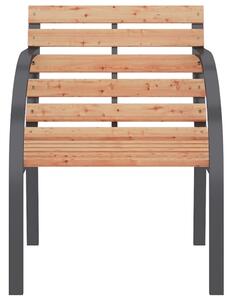 VidaXL 2 darab fa kerti szék