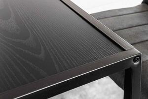 Design bárasztal Maille 120 cm fekete kőris