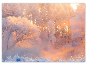 Kép - fagyos hajnal (70x50 cm)