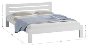 Fenyő ágy 160x200 Ajza fehér