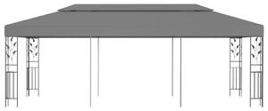 VidaXL antracitszürke pavilon 3 x 6 m