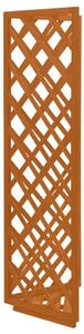 VidaXL narancssárga tömör fenyőfa lugas rács sarok 50 x 50 x 145 cm