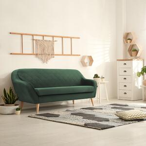 CORANTI VELVET zöld 3 személyes kanapé