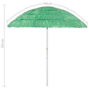 VidaXL zöld hawaii stílusú strandnapernyő 240 cm