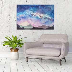 Kép - Milky Way, akvarell (90x60 cm)