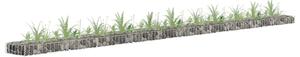 Horganyzott acél gabion magaságyás 450 x 30 x 10 cm