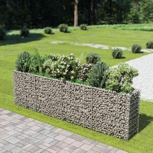 Horganyzott acél gabion magaságyás 360 x 50 x 100 cm