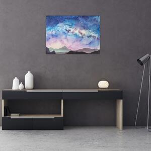 Kép - Milky Way, akvarell (70x50 cm)
