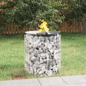 Horganyzott vas gabion tűzrakó Ø 50 cm