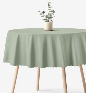 Goldea karácsonyi kör alakú teflonos terítő - zsályazöld Ø 110 cm