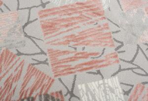 Bézs - rózsaszín mintás VISY szőnyeg Méret: 250x350 cm