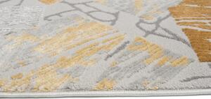 Bézs - sárga mintás VISY szőnyeg Méret: 300x400 cm