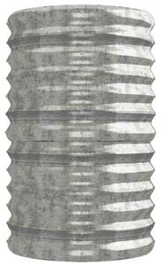 VidaXL ezüstszínű porszórt acél kerti magaságyás 224x40x68 cm
