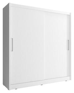 ASTON II nagy fehér ruhásszekrény, 250 cm szélesség