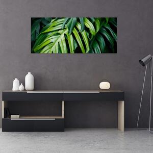 Kép - trópusi levelek (120x50 cm)