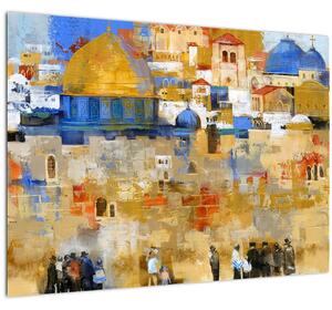 Kép - siratófal, Jerusalem, Israel (70x50 cm)