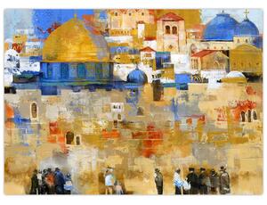 Kép - siratófal, Jerusalem, Israel (70x50 cm)