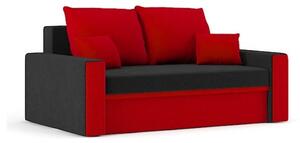 MONTANA kinyitható kanapé Fekete /piros