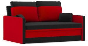 MILTON kinyitható kanapé Fekete /piros