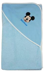 Disney Mickey kapucnis törölköző 100x100 cm - kék