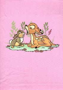 Disney pamut,gumis lepedő - rózsaszín Bambi