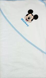 Disney Mickey kapucnis törölköző 100x100 cm - fehér