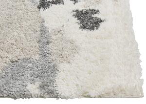 Szürke és fehér hosszú szálú szőnyeg 80 x 150 cm GORIS