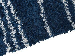 Fehér és kék hosszú szálú szőnyeg 160 x 230 cm TASHIR