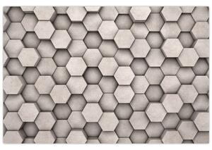 Kép - Hatszögek beton kivitelben (90x60 cm)