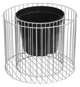 Gabion virágtartó, henger alakú, L (48x39 cm)