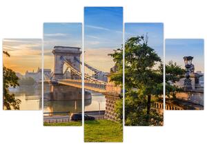 Kép - Híd a folyón, Budapest, Magyarország (150x105 cm)