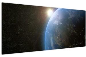 A táj képe az űrből (120x50 cm)