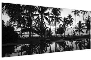 Egy trópusi sziget képe (120x50 cm)