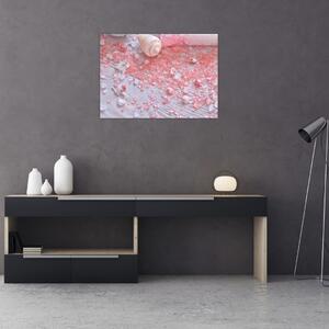 Kép - Tengerparti hangulat rózsaszín árnyalatokban (70x50 cm)