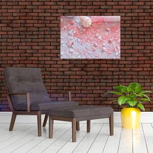 Kép - Tengerparti hangulat rózsaszín árnyalatokban (70x50 cm)