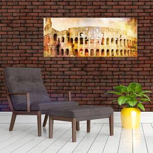 Kép - Digitális festészet, Colosseum, Róma, Olaszország (120x50 cm)