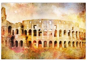 Kép - Digitális festészet, Colosseum, Róma, Olaszország (90x60 cm)