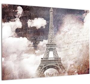 Kép - Eiffel-torony, Párizs, Franciaország (üvegen) (70x50 cm)