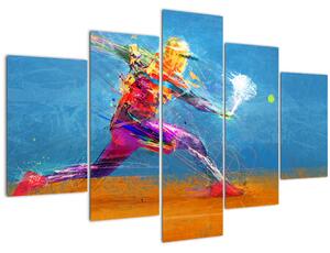 Kép - Festett teniszező (150x105 cm)