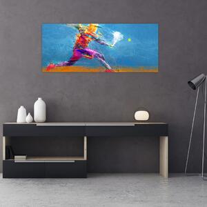 Kép - Festett teniszező (120x50 cm)