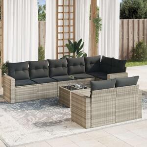 VidaXL Polyrattan Kerti Ülőgarnitúra - 9 részes