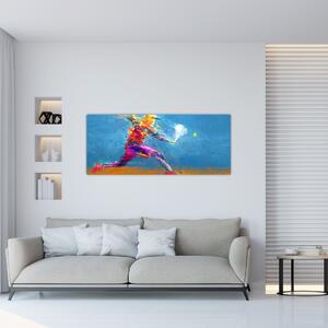 Kép - Festett teniszező (120x50 cm)