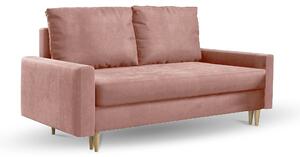 BELLIS II kihúzható kanapéágy - rózsaszín