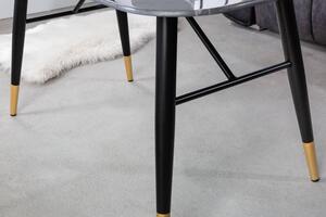 Design dohányzóasztal Laney 110 cm antracit - márvány utánzata
